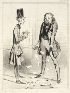Igen mine kreditorer, altid... af Honoré Daumier