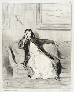 Helvede og fordømmelse!... Piftet ud... Piftet ud!!... Piftet ud! af Honoré Daumier