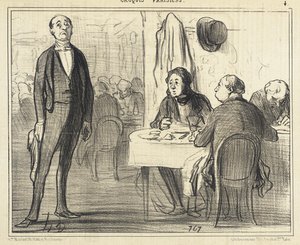Er det drengen?... af Honoré Daumier