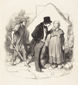 Ville din mand være jaloux... af Honoré Daumier