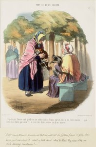 Siden Zémire ved, at hun kommer til at koste mig femten franc om året,... af Honoré Daumier