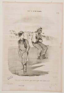 Han må virkelig have røget mange piber... af Honoré Daumier