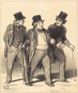 Det forekommer mig, at jeg ser... en... hund... uden mundkurv!... af Honoré Daumier