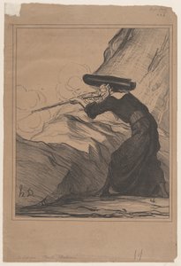 I Spanien - kristen næstekærlighed, fra «Dagens nyheder», udgivet i Le Charivari, 29. maj 1872 af Honoré Daumier
