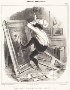 Utakkelige fædreland, du skal ikke få mit værk!... af Honoré Daumier