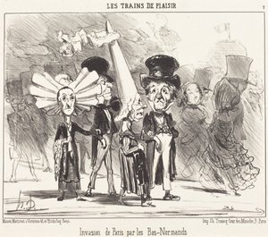 Bas-normannernes invasion af Paris af Honoré Daumier