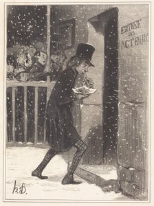 Skuespilleren fra Funambules af Honoré Daumier