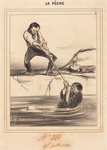 Le Barbillon trækker... af Honoré Daumier