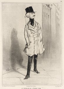 Ridderen med den gyldne spore af Honoré Daumier