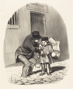 Udgangsdagen af Honoré Daumier