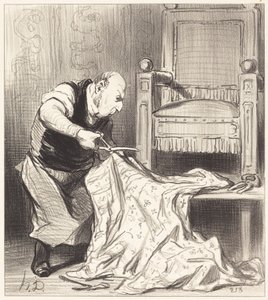 Den nye kronpolstrer... af Honoré Daumier