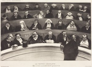 Den lovgivende mave af Honoré Daumier