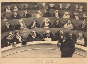 Den lovgivende mave af Honoré Daumier