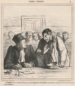 Den anklagede af Honoré Daumier
