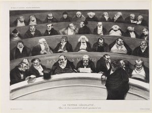 Den lovgivende mave af Honoré Daumier