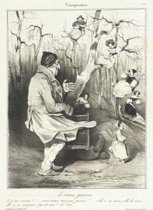 Den gamle ungkarl af Honoré Daumier