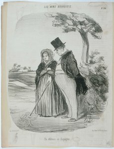 Et slot i Spanien af Honoré Daumier