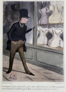 Les korsetter - af Daumier af Honoré Daumier