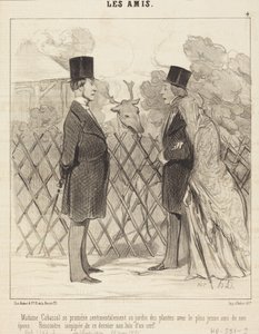 Madame Cabassol går en tur... af Honoré Daumier