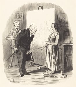 Madame, jeg har æren! af Honoré Daumier
