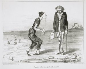 Madame la Baronne, jeg har den ære! af Honoré Daumier