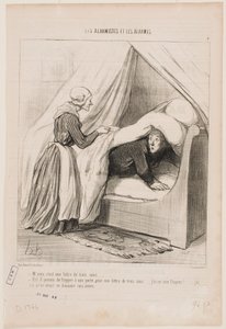 Herre, det er et brev til tre cent... af Honoré Daumier