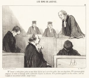 Mr. Advokat har ydet fuld retfærdighed... af Honoré Daumier