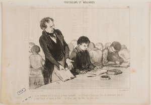 Nu forstår jeg, hvorfor den fyr var så stille hele tiden... af Honoré Daumier