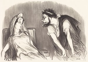 Ødipus af Honoré Daumier