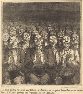 Det siges, at pariserne... af Honoré Daumier
