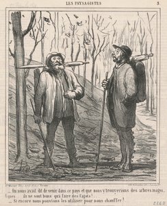 Vi fik besked på at komme til dette land... af Honoré Daumier