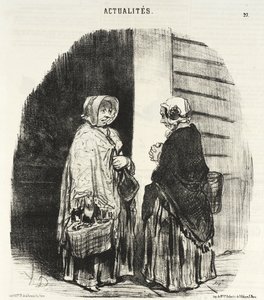 Ja, fru Chaboulard... fireogtyve købmænd... af Honoré Daumier