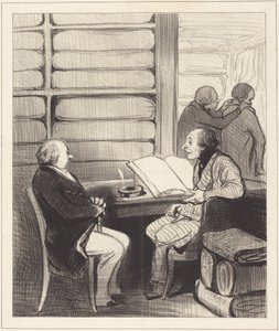 Ja, min kære hr. Badoulard, jeg vil... af Honoré Daumier