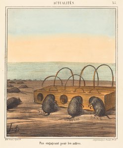 Nicht einladend für die anderen af Honoré Daumier