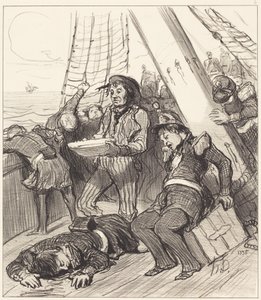 Flere nationalgardister, som ikke havde tænkt på det... af Honoré Daumier