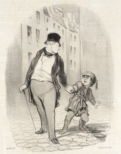 Hvis du ikke kommer hurtigere end det i skole af Honoré Daumier