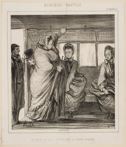 Buslinjen Madeleine-Bastille af Honoré Daumier