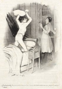 Théâtre du Vaudeville - Efter midnat af Honoré Daumier
