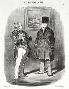Nå... Jeg genkendte dig ikke... af Honoré Daumier