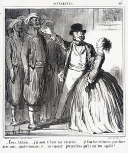 Se, Adélaïde... jeg ville overraske dig... af Honoré Daumier