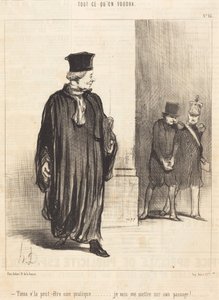 Se, måske en kunde af Honoré Daumier