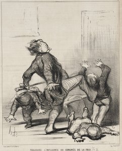 Stadig Fredskongressens indflydelse af Honoré Daumier