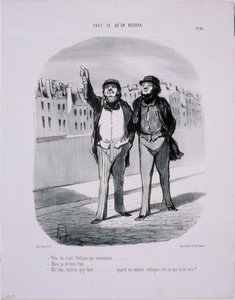 Lige hvad vi har lyst til: Formørkelsen begynder nemlig... af Honoré Daumier