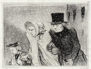 Du plager mig, min kone!... Det har stået på i en time... af Honoré Daumier