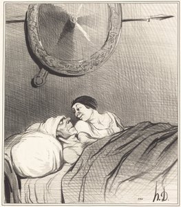 Odysseus og Penelope af Honoré Daumier