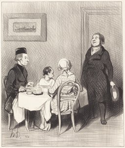 En ven er en krokodille... af Honoré Daumier