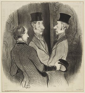 „En ny hat“ af Honoré Daumier