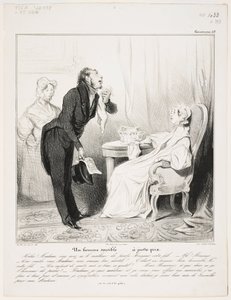 En følsom mand (Caricaturana 43) af Honoré Daumier