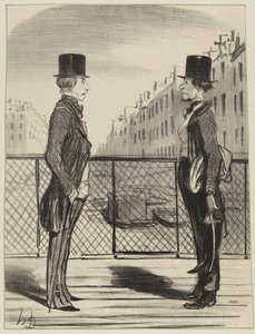 „En mand i sine små sko“ af Honoré Daumier