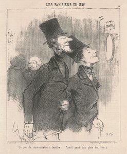 En dag med velgørenhedsforestilling af Honoré Daumier
